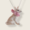 Chihuahua necklace by And Mary in porcelaine - The Hirst Collection