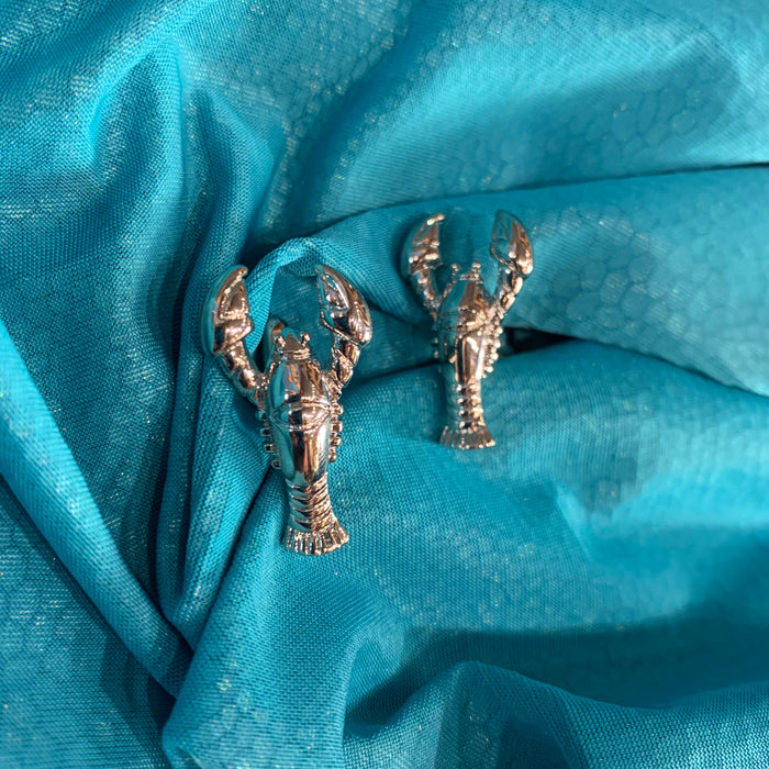 Silver metal Lobster Cufflinks - The Hirst Collection