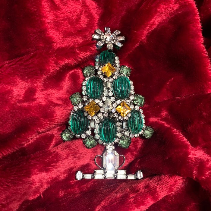 Larry Vrba Christmas Tree Brooch - The Hirst Collection