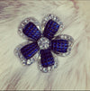 Sapphire blue vintage brooch by Avon - The Hirst Collection