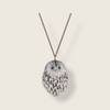 Baby Owl pendant necklace by AndMary in porcelaine - The Hirst Collection
