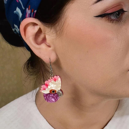 Erstwilder Pinky Promise Galah Earrings - The Hirst Collection