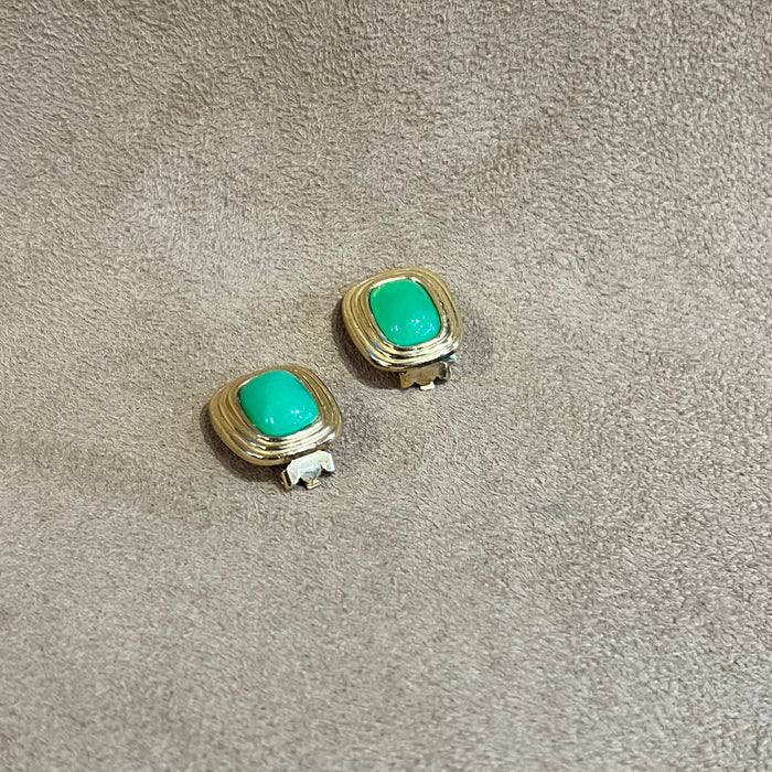 Christian Dior Green vintage  Earrings
