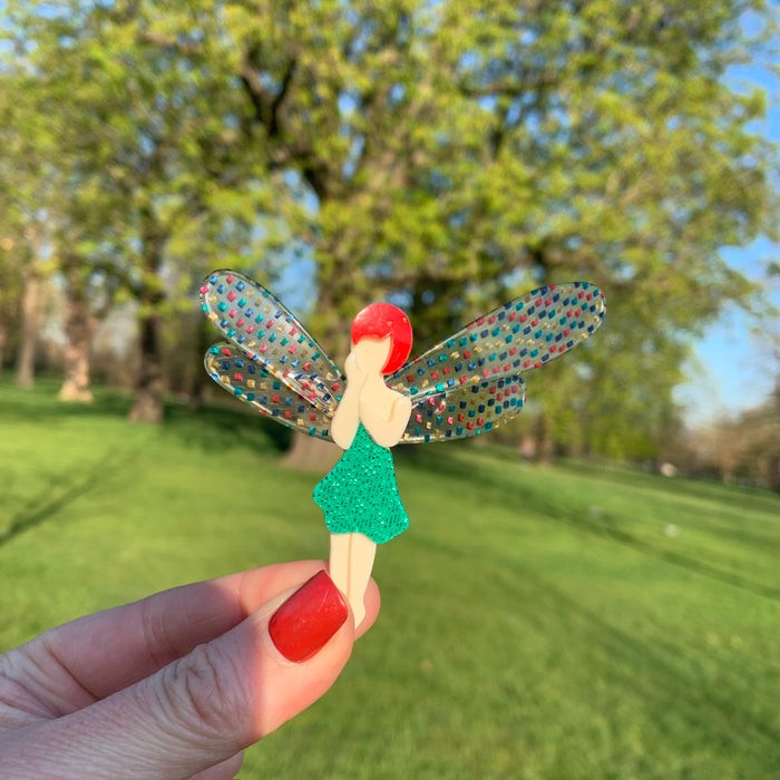 Lea stein fairy Brooch