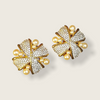 Swarovski pearl and crystals clip on earrings - The Hirst Collection