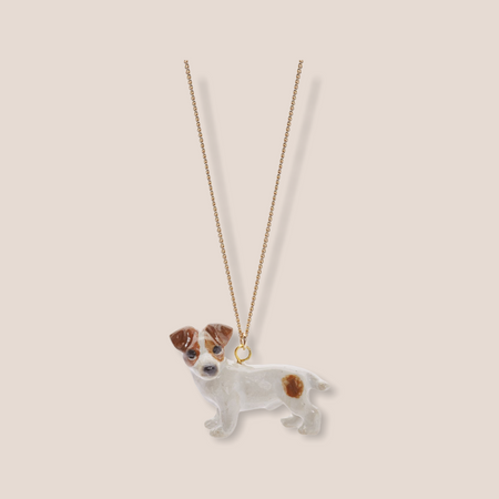 Jack Russel Necklace by And Mary in porcelaine - The Hirst Collection