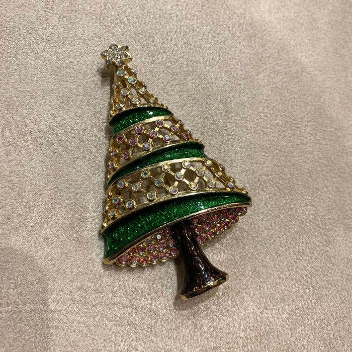 Christmas Tree Brooch by Cristobal London - The Hirst Collection