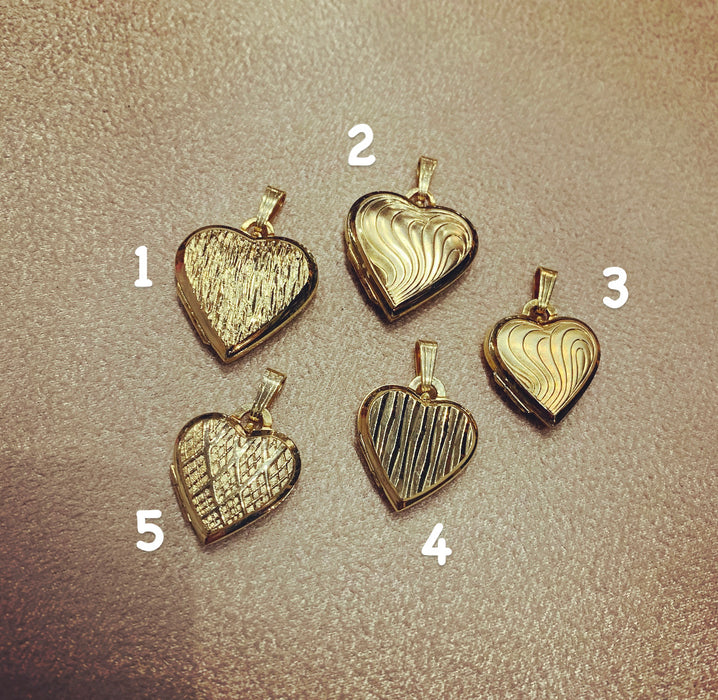 Vintage Gold Locket Heart Gold Plated - The Hirst Collection
