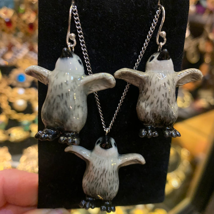 Penguin Earrings by AndMary