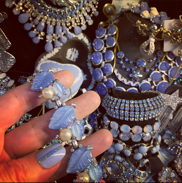 Icy blue vintage bracelet by Jomaz