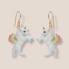 Flying Unicorn Pastel Rainbow earrings by AndMary - The Hirst Collection