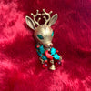 Butler and Wilson Christmas Reindeer brooch - The Hirst Collection