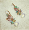 Askew London pastel Crystal charm drops earrings - The Hirst Collection