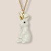 Unicorn Bunny White Rabbit Pendant - The Hirst Collection