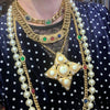 Christian Dior Ruby Emerald Sapphire Vintage Gold Chain necklace - The Hirst Collection