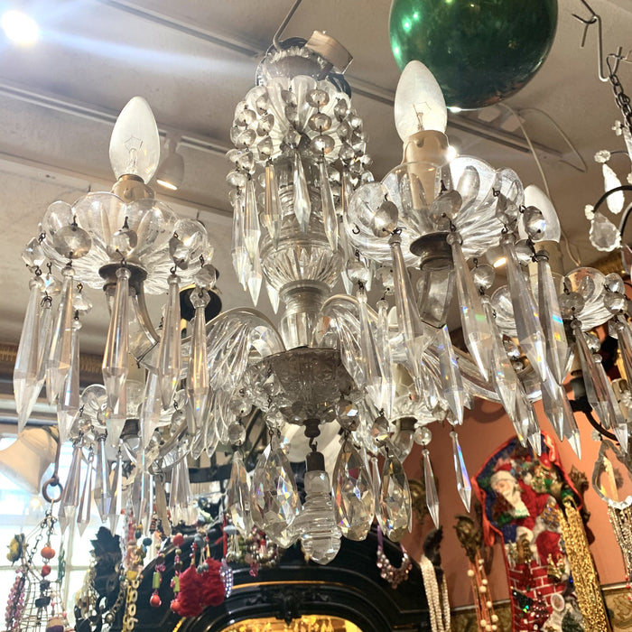 Rare English Glass Chandelier 19th Century - The Hirst Collection