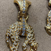 Chandelier sparkly leopard earrings - The Hirst Collection