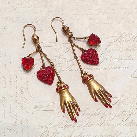 Askew London hands and hearts earrings - The Hirst Collection