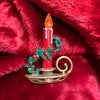 Christmas Candle Brooch by Butler and Wilson - The Hirst Collection