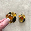 Edouard Rambaud Yellow Amber large clip on earrings - The Hirst Collection