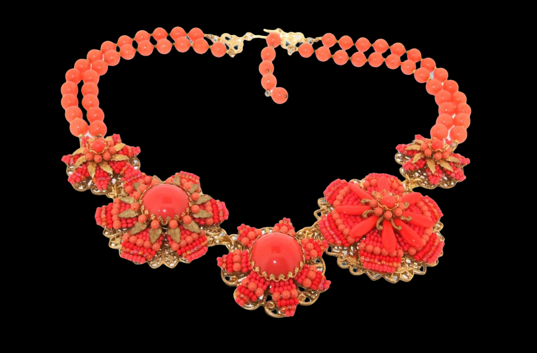 Vintage Stanley Hagler Coral Necklace - The Hirst Collection