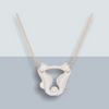 Seahorse kissing  Pendant Necklace by And Mary in Porcelaine - The Hirst Collection