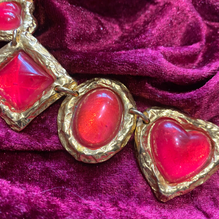 Edouard Rambaud Red heart necklace