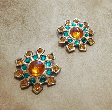 Billy Boy Paris Vintage Statement Starburst Earrings - The Hirst Collection