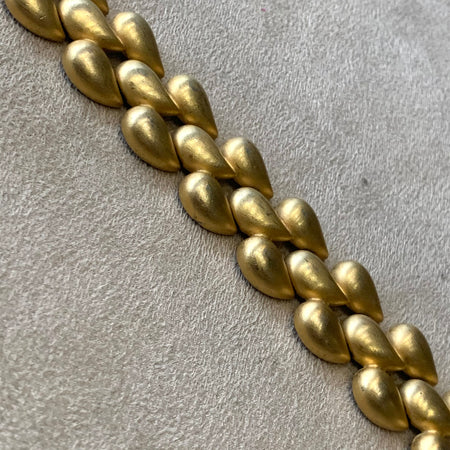 Givenchy Matt gold bracelet woven raindrops - The Hirst Collection