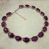 Vintage Purple Necklace by Sphinx Agate Glass - The Hirst Collection