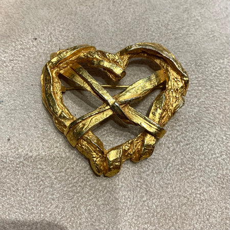 Vintage Christian Lacroix Brooch Heart Pin - The Hirst Collection