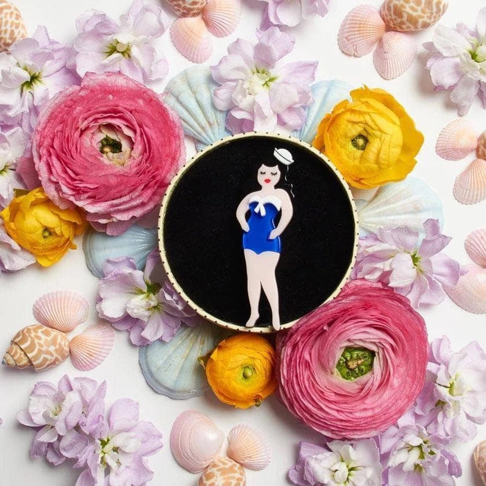 Erstwilder She Sells Sea Shells Sailor Girl Brooch 2018 - The Hirst Collection