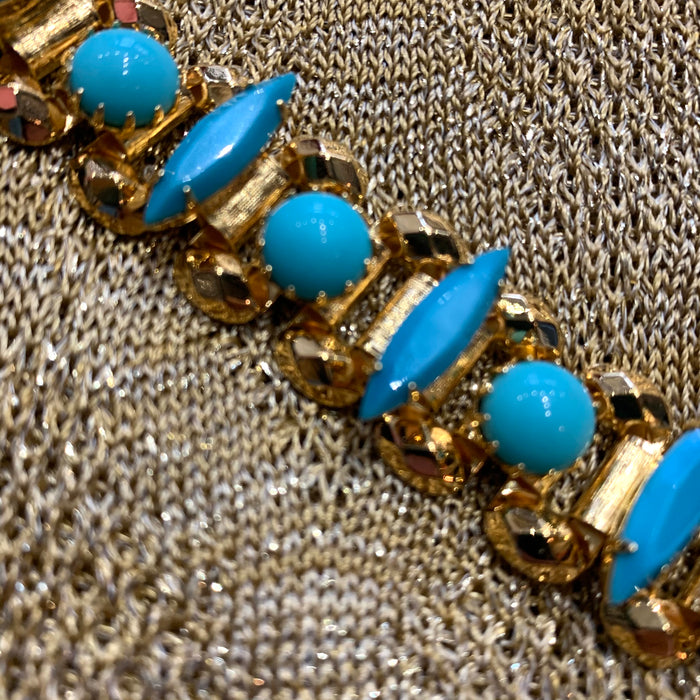 Askew London Turquoise Gold Bracelet - The Hirst Collection