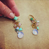 Askew London pastel Crystal charm drops earrings - The Hirst Collection