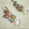 Askew London pastel Crystal charm drops earrings - The Hirst Collection