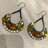 Yellow stone chandelier earrings - The Hirst Collection