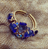 Poured Glass vivid blue vintage bracelet - The Hirst Collection
