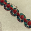 Trifari L’Orient Collection Green Carnelian Vintage Bracelet - The Hirst Collection