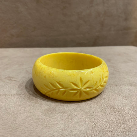 Splendette marigold wide  bangle - The Hirst Collection