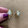Richelieu Vintage Pearl Oval stud earrings - The Hirst Collection