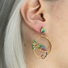 Chameleon Hoop Earrings by Bill Skinner - The Hirst Collection
