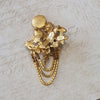 Kirks Folly Cupid Cherub Celestial Brooch Vintage Gold - The Hirst Collection