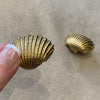 Goosens Paris Vintage Seashell gold earrings - The Hirst Collection
