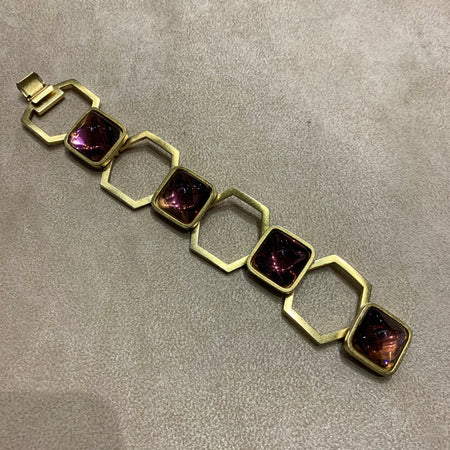 Yves Saint Laurent purple bracelet - The Hirst Collection