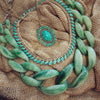 Green Jade Acrylic chain necklace - The Hirst Collection
