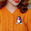 Erstwilder Pebbles on Ice Christmas Penguin Brooch - The Hirst Collection