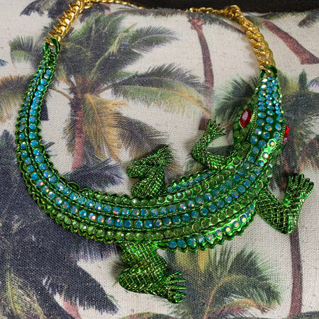 Statement Crocodile Necklace - The Hirst Collection